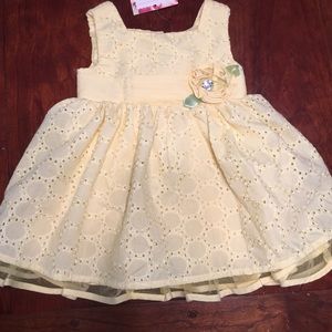 ‘Sweet Heart Rose’ yellow toddler dress.